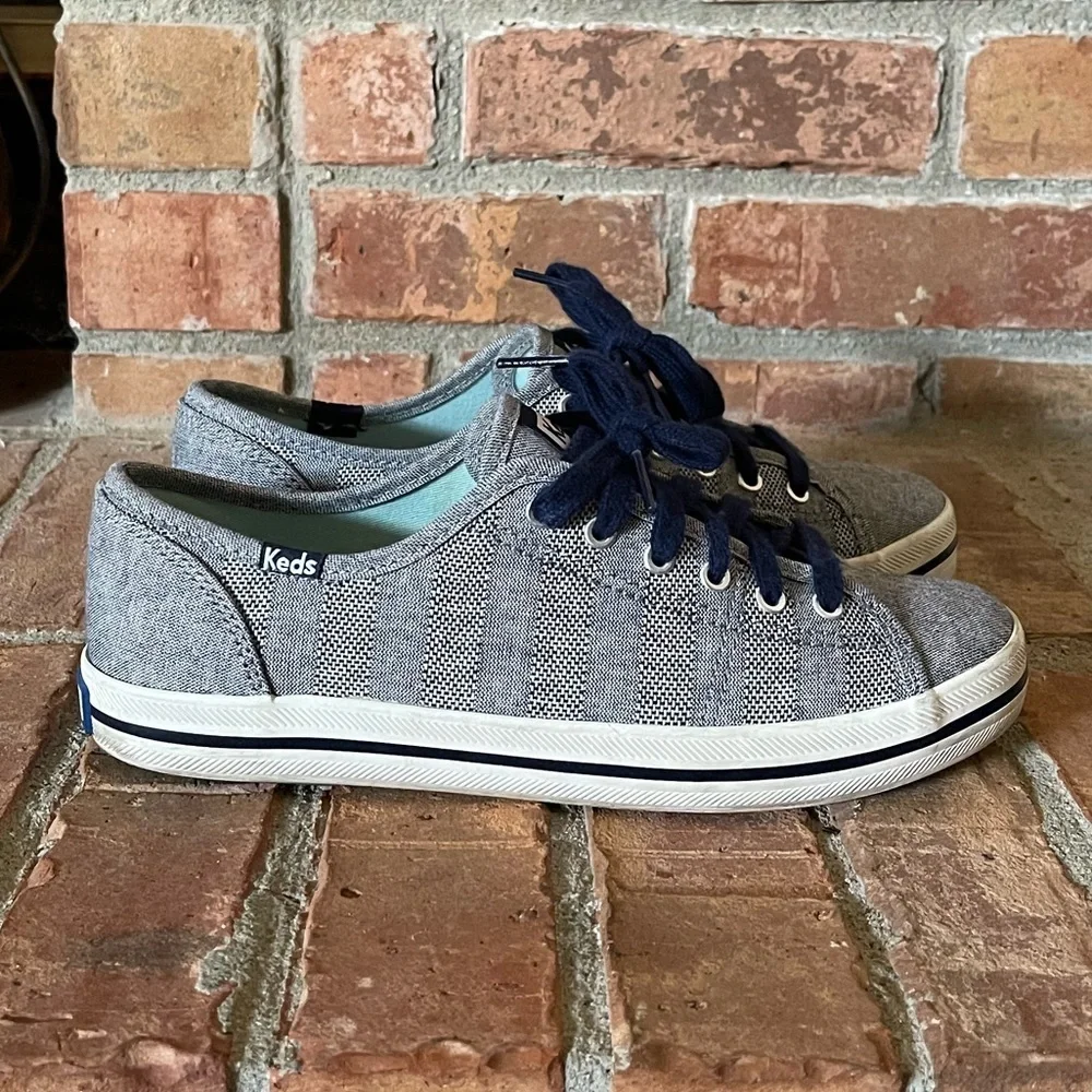Keds Denim Chambray Striped Sneakers